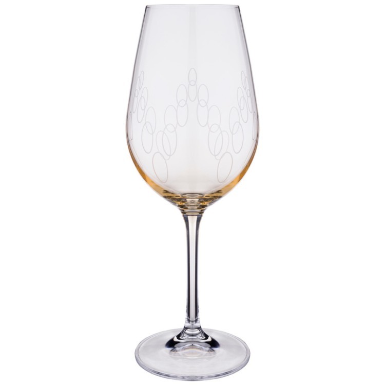 Набор бокалов для вина из 6 шт. "viola" 450 мл. высота=23,5 см Bohemia Crystal (674-653)