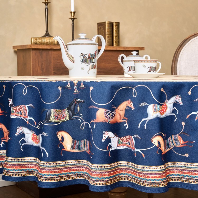 Скатерть круглая "passage" 190см ,бежевый, 100% хлопок,твил,пропитка Lefard (850-758-25)