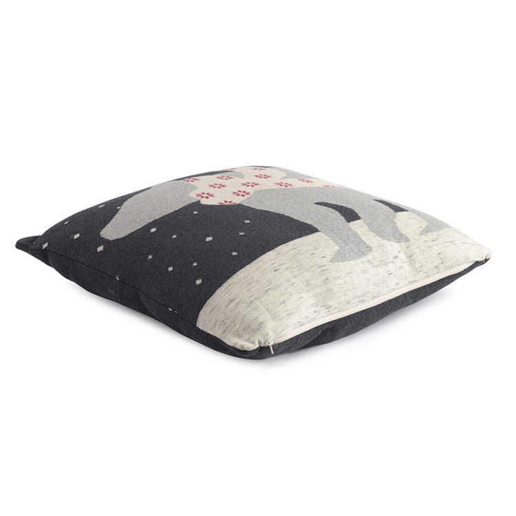 Подушка вязаная с новогодним рисунком polar bear из коллекции new year essential, 45х45 см (74417)