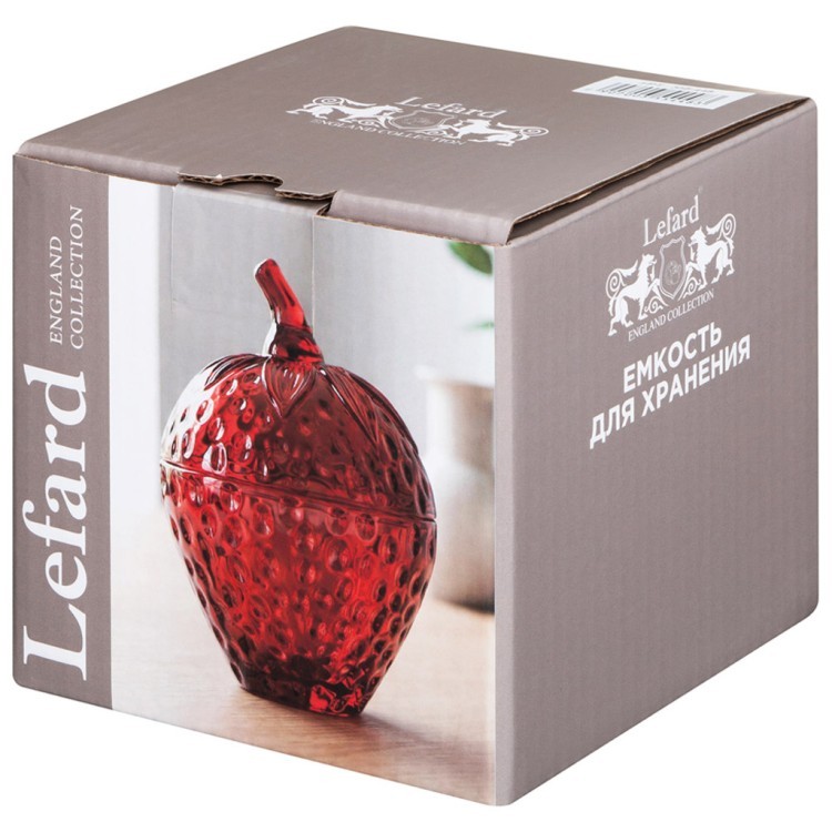 Емкость для хранения "strawberry" 9,5*9,5*13,5 см/200 мл Lefard (355-448)