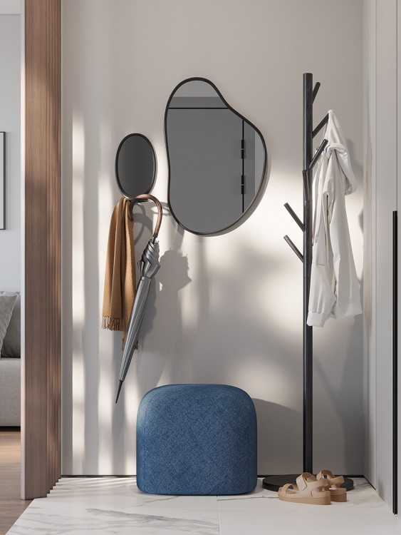 Вешалка напольная forsty, 173 см, черная (74890)