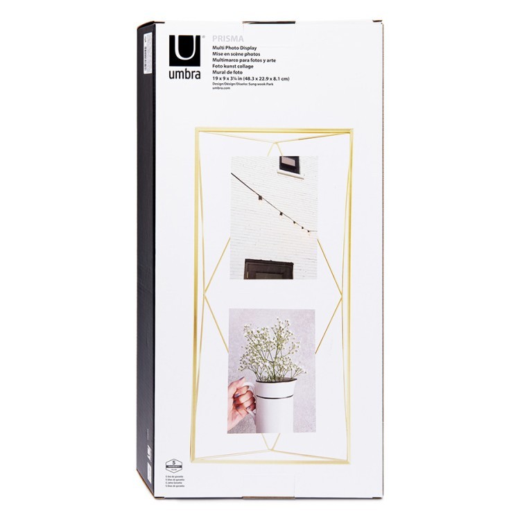 Мультирамка prisma, латунь (49071)