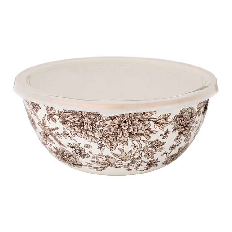 Миска agness эмалированная с пластиковой крышкой, серия royal garden 20 х 9 см / 1,7л Agness (950-090) Миска agness эмалированная с пластиковой крышкой, серия royal garden 20 х 9 см / 1,7л Agness (950-090)