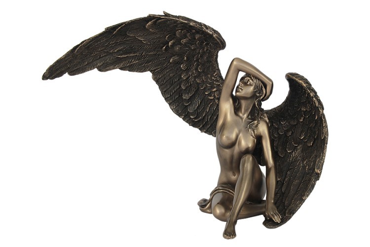 Статуэтка Ангел с поднятым крылом - VWU77086A1 Veronese