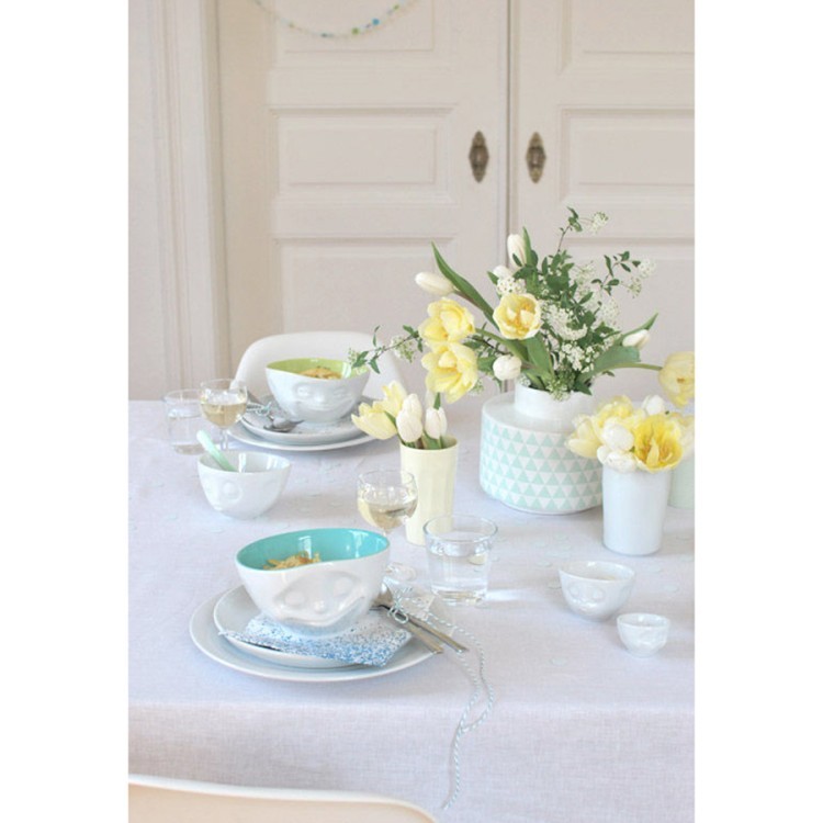 Чаша dreamy, 500 мл, белая/голубая (73889)