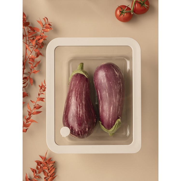 Контейнер для запекания и хранения с вакуумным эффектом vacuum glass, 2,6 л, молочный (78843)