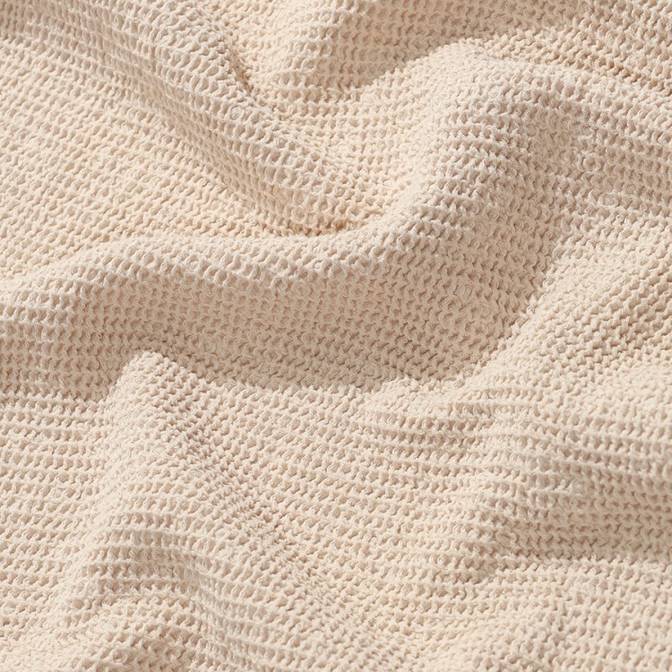 Полотенце для рук из умягченной вафли кремового цвета из коллекции essential, 50x90 см (79188)