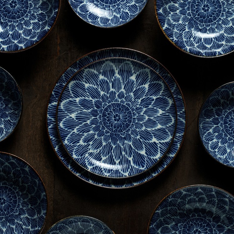 Тарелка 18889, 25, фарфор, blue, TOKYO DESIGN Тарелка 18889, 25, фарфор, blue, TOKYO DESIGN