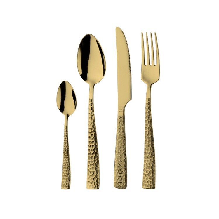 Вилка столовая 1TG00002, нержавеющая сталь 18/10, PVD, gold, PINTINOX