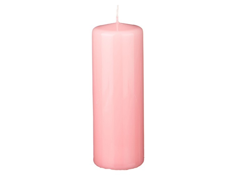 Свеча высота=20 см.диаметр=7 см.нежно-розовая (кор=4шт.) Adpal (348-399)