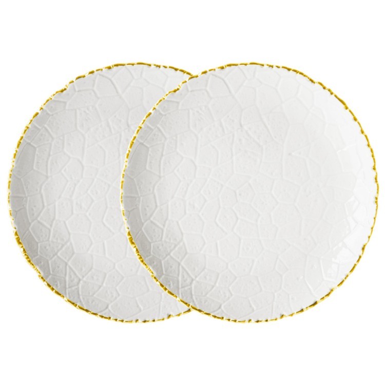Набор тарелок закусочных lefard "charm" 2 шт. 19*2,5 см (с золотой линией) Lefard (779-350)