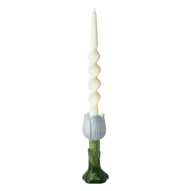 Подсвечник floret голубого цвета из коллекции blossom, 20 см (80160)