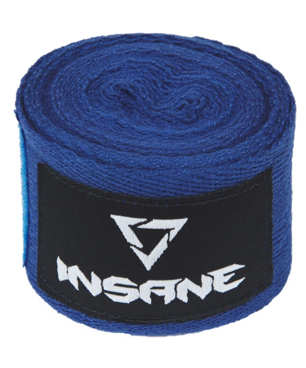 Бинт боксерки Insane CRUSHER, хлопок, синий, 3,5 м (2114220)