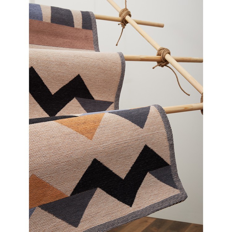 Ковер из хлопка по мотивам нанайских орнаментов из коллекции cultural heritage, 120х180 см (78513)