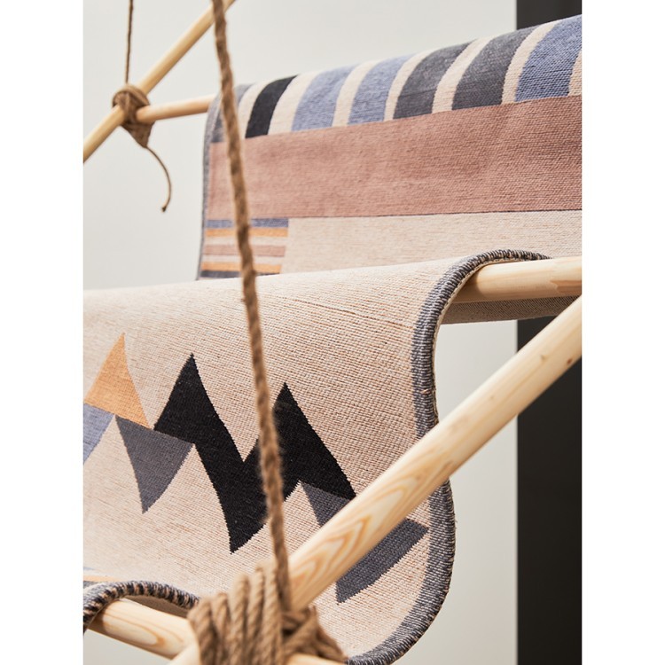 Ковер из хлопка по мотивам нанайских орнаментов из коллекции cultural heritage, 120х180 см (78513)