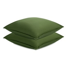Набор наволочек из перкаля травянисто-зеленого цвета из коллекции stripes, 70х70см (80918)