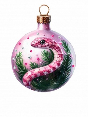 Новогодний шар Сверкающее волшебство с кристаллами Swarovski (3119)