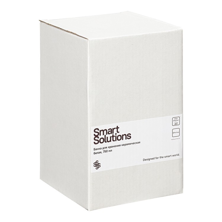 Банка для хранения керамическая, 750 мл, белая (73495) Банка для хранения керамическая, 750 мл, белая (73495)