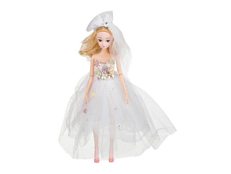 Кукла высота=32 см.пластмасса 100% ткань 100% блондинка Gree Textile (485-208) 