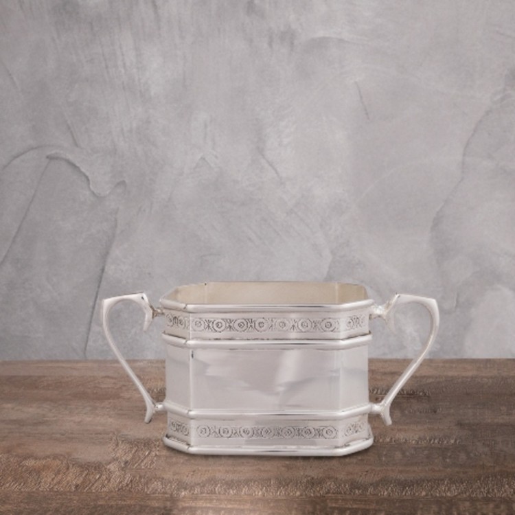 Сахарница 9105, никель, посеребрение, silver plated, ROOMERS TABLEWARE
