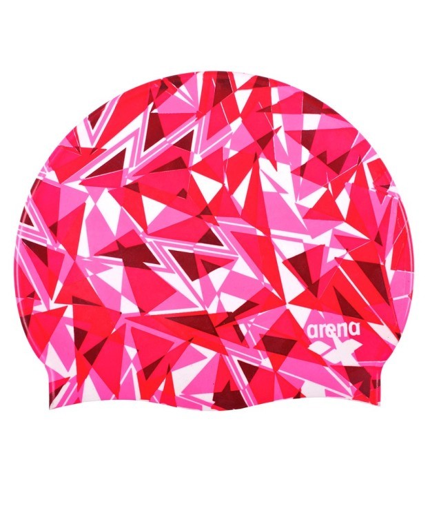 Шапочка для плавания Print 2 Shattered Glass Fluo Red, силикон, 1E368 470 (422433)
