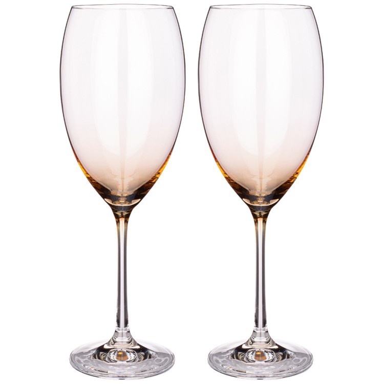 Набор бокалов для вина из 2шт "grandioso flame" 600ml Crystalex (674-829)
