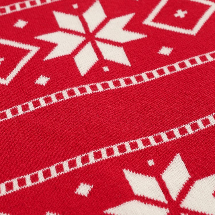 Плед из хлопка с новогодним рисунком frostwork из коллекции new year essential, 130x180 см (79342)