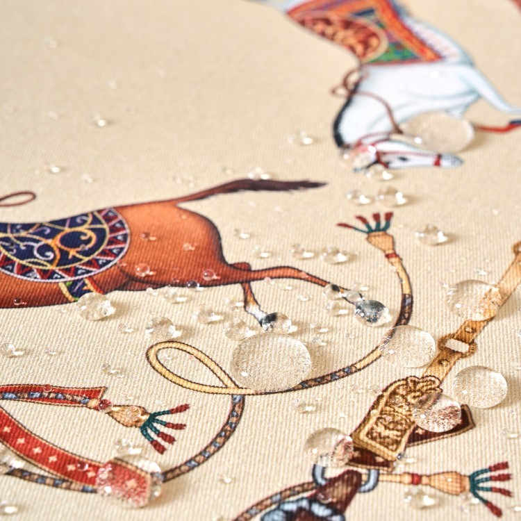 Скатерть овальная "passage"140х180см ,бежевый, 100% хлопок,твил, пропитка Lefard (850-758-4)