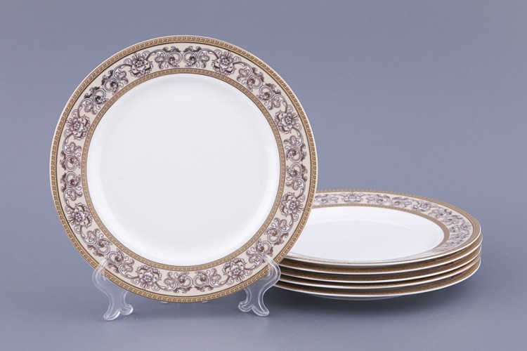 Набор тарелок десертных из 6 шт,диаметр=20 см. Porcelain Manufacturing (133-172) 