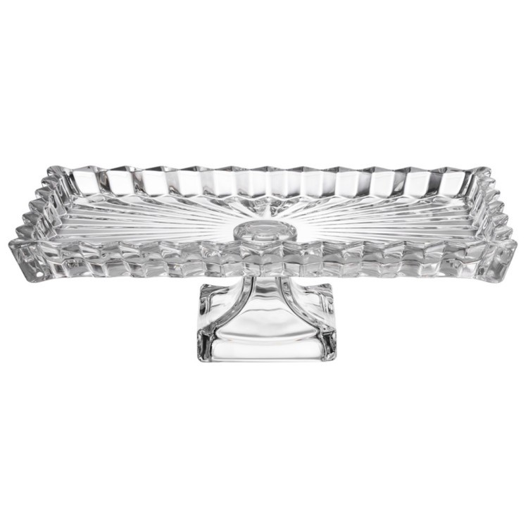 Блюдо сервировочное "crystality" на ножке 28,5*15*9 см Lefard (345-512)