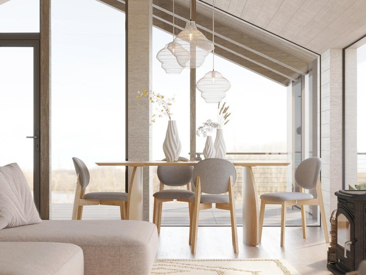 Ваза для сухоцветов printed art, wave, 32 см (78181)