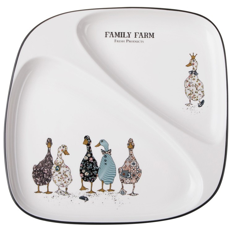 Тарелка обеденная lefard "family farm" 2 секции 26*2,5 см LEFARD (263-1416)