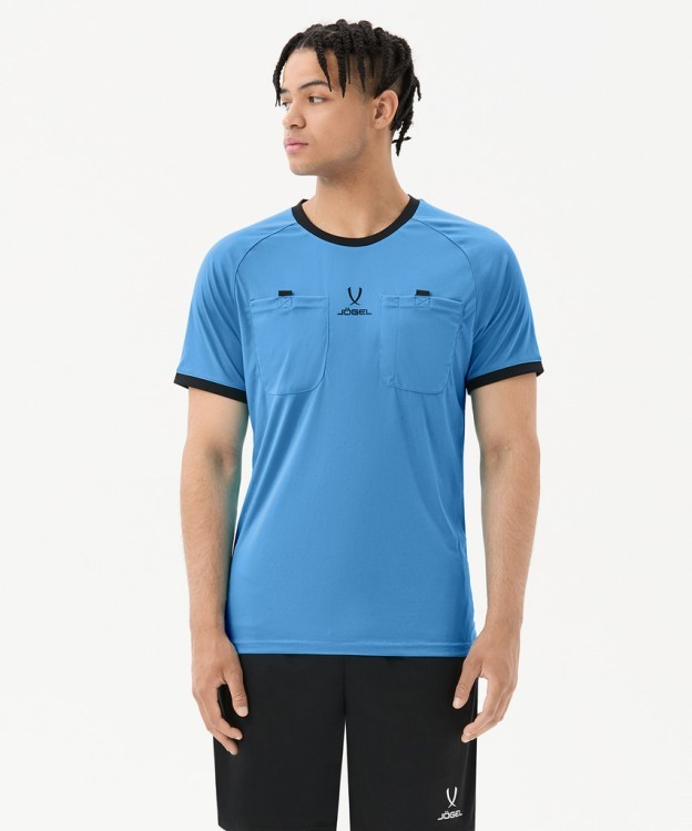 Футболка судейская JOGEL Referee tee, голубой (1590728)
