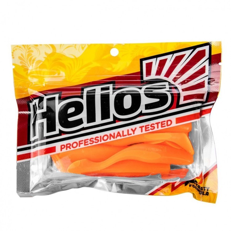 Виброхвост Helios Vigor 3,75"/9.5 см, цвет Orange 7 шт HS-6-024 (77910)