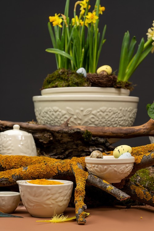 Миска для смешивания birds of paradise, 2,6 л, кремовая (75073)