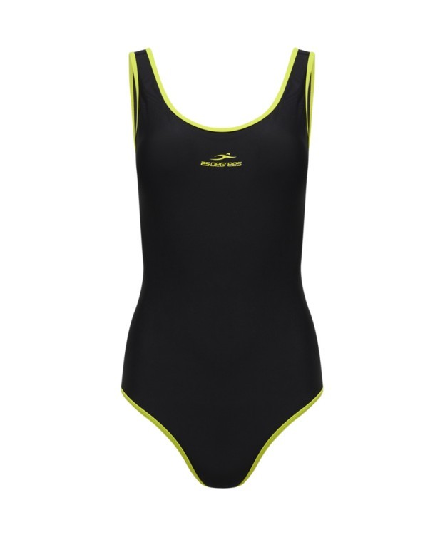 Купальник для плавания 25DEGREES Edge Black/Lime, полиамид (2105135)