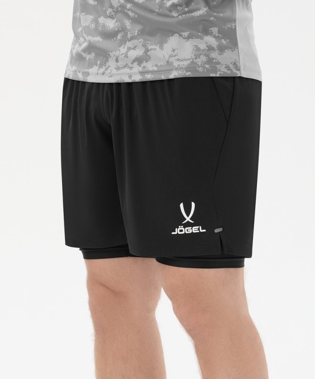 Шорты вратарские с защитой JÖGEL ScalePad Goalkeeper Shorts, черный (2119438)