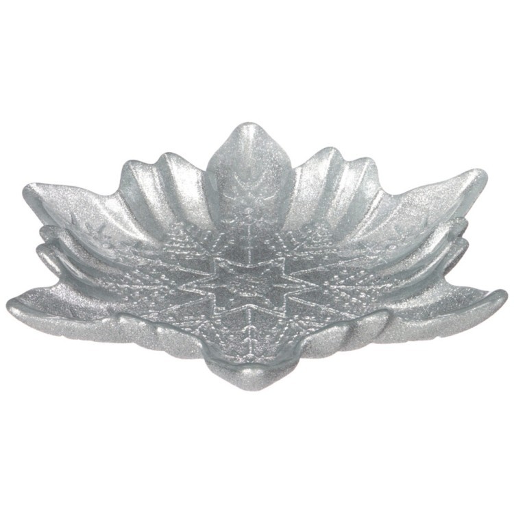 Блюдо "snow cristal" silver  20см АКСАМ (339-282)