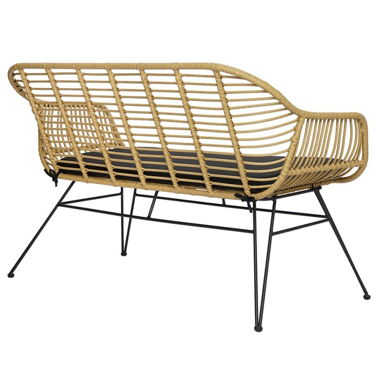 Кушетка vetle bent, 125х68х81 см, ротанг (75806)