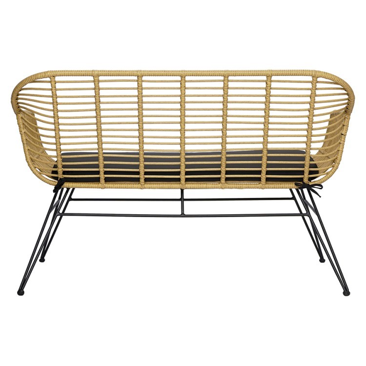 Кушетка vetle bent, 125х68х81 см, ротанг (75806)