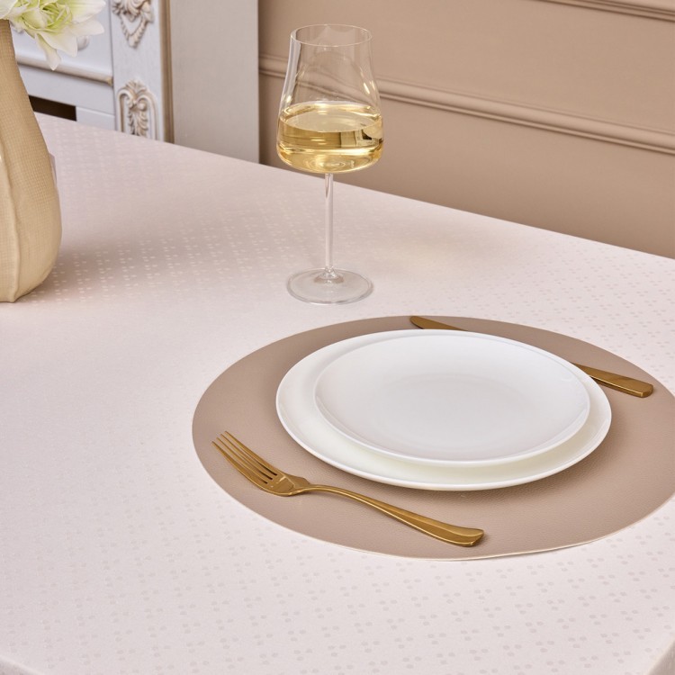 Скатерть 145х350см шампань евроуголок 100% полиэстер SANTALINO (805-027-22)