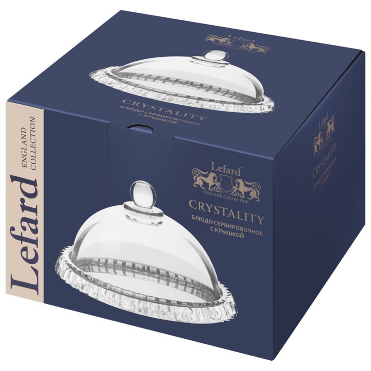 Блюдо сервировочное "crystality" с крышкой, 20*12 см Lefard (345-514)