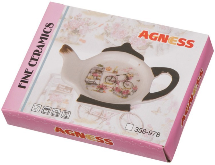 Подставка под чайные пакетики "розовый сад" 13*9*2 см. Hebei Grinding (358-920) 