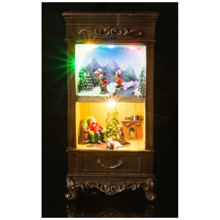 Фигурка "рождественский буфет" с музыкой и подсветкой 13,5*9*26,3 см Lefard (868-115)
