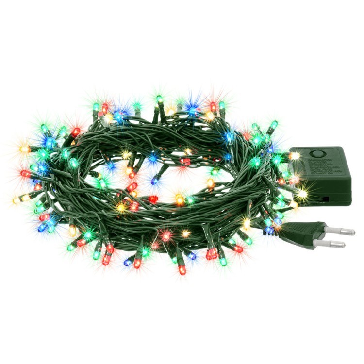 Светодиодная гирлянда для дома (мультиколор) Vegas Нить 100 LED, 10 м, 220V 55057 (64439) Светодиодная гирлянда для дома (мультиколор) Vegas Нить 100 LED, 10 м, 220V 55057 (64439)