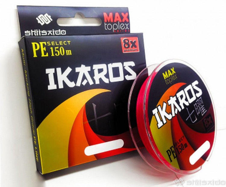 Шнур плетеный Shii Saido Ikaros 8X, 150 м, 0,272 мм, до 15,86 кг, light pink SBLI150-8X-27 (71015)