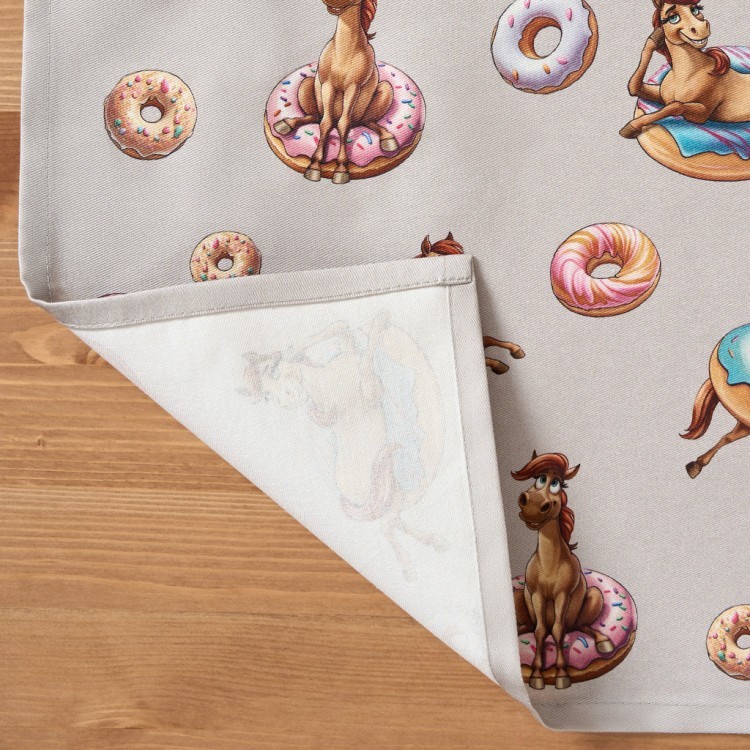 Фартук "лошадь в пончиках",60х70см,100% хлопок,твил,пропитка Lefard (850-756-7)