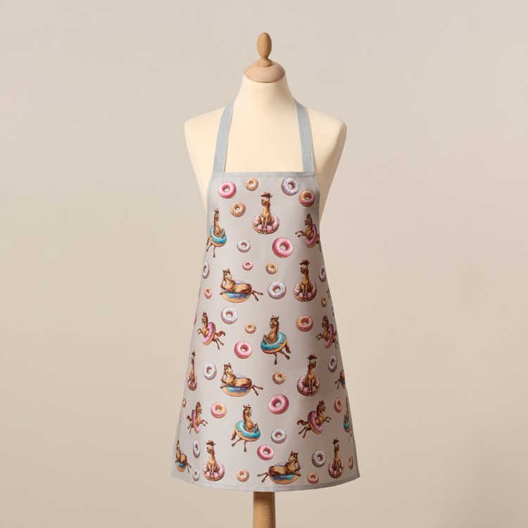 Фартук "лошадь в пончиках",60х70см,100% хлопок,твил,пропитка Lefard (850-756-7)