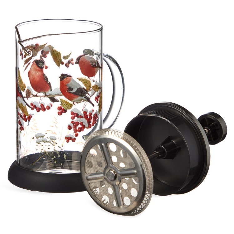 Френч-пресс "снегири" 600 мл Lefard (887-477)