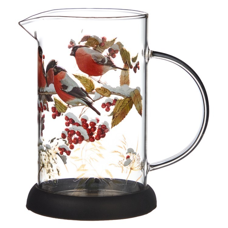 Френч-пресс "снегири" 600 мл Lefard (887-477)